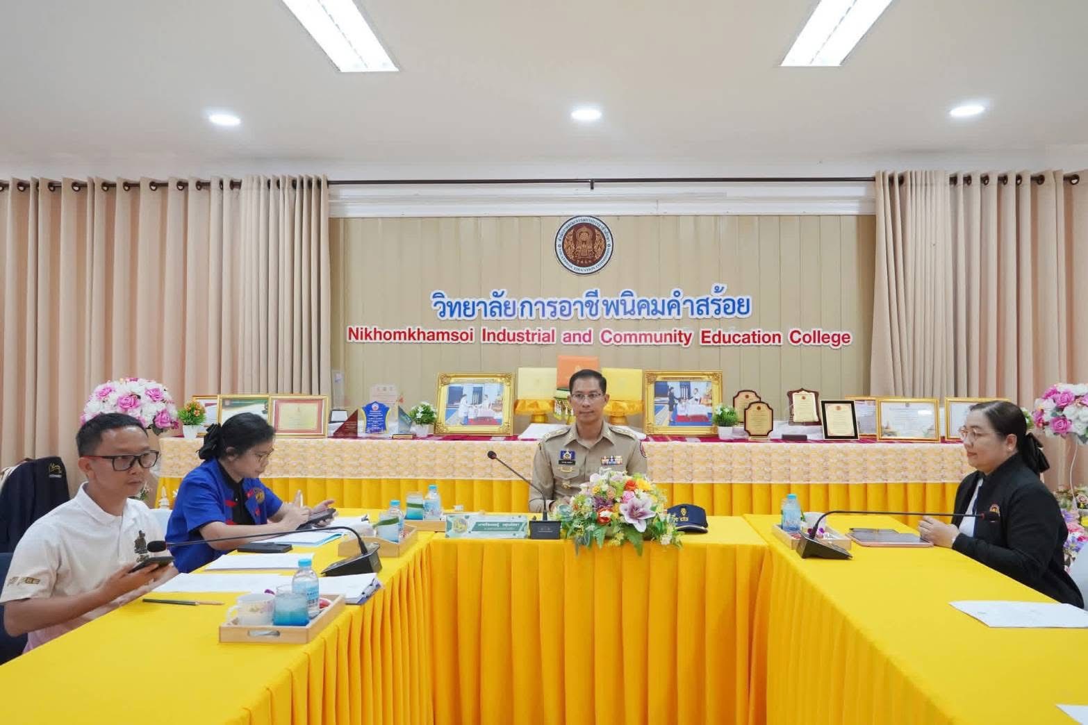 พช.นิคมคำสร้อย : ร่วมประชุมหัวหน้าส่วนราชการ หัวหน้าหน่วยงานรัฐวิสาหกิจ ผู้บริหารสถานศึกษา ผู้บริหารองค์กรปกครองส่วนท้องถิ่น ปลัดอำเภอ และกำนัน ครั้งที่ 3/2569  